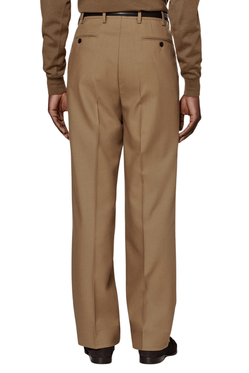 Brown Slim Fit Double Breasted Suit