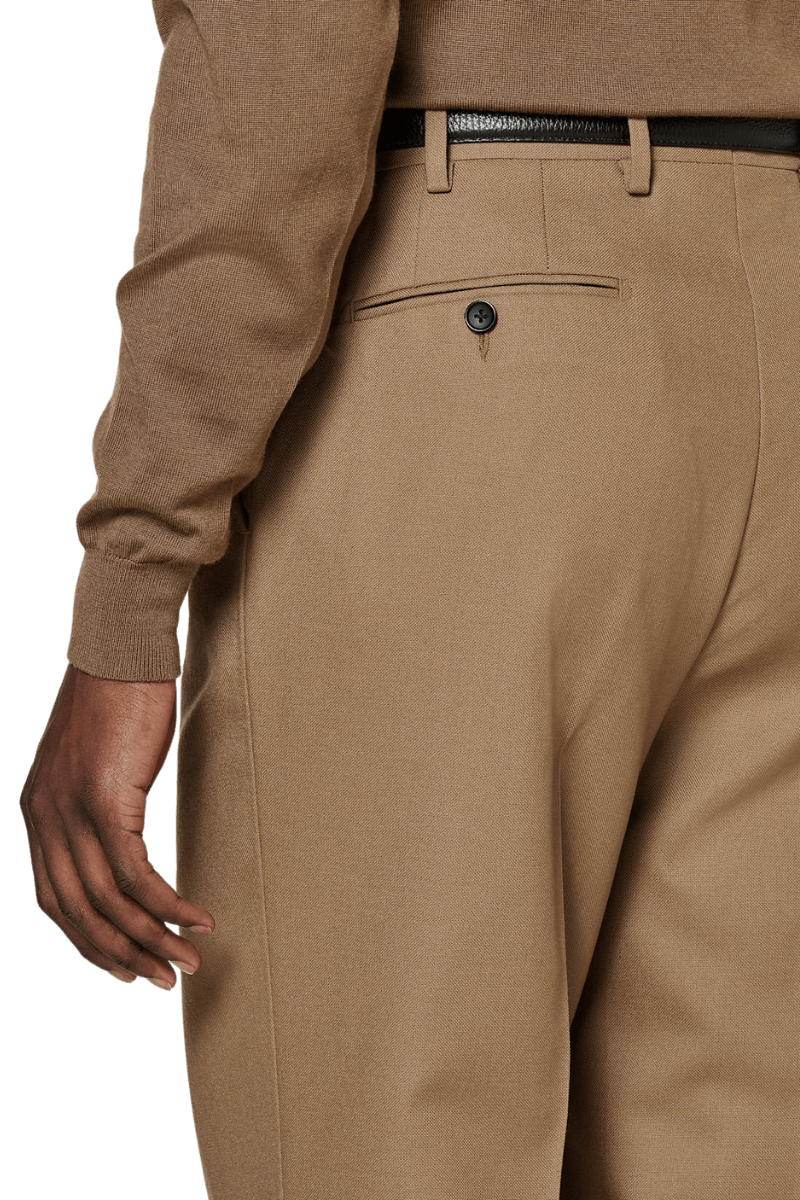 Brown Slim Fit Double Breasted Suit