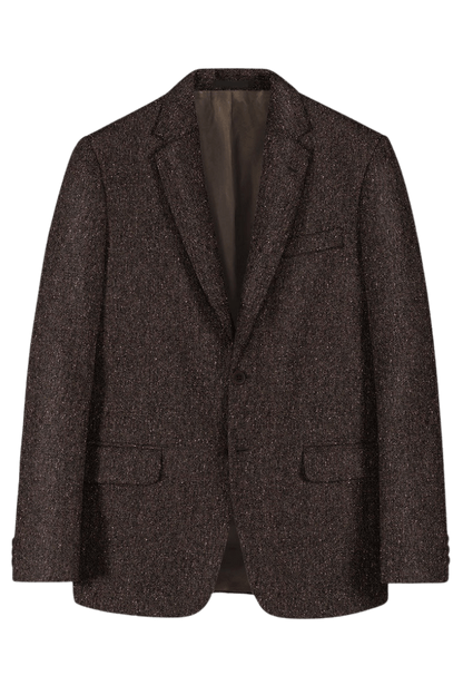 Brown Tweed Notch Lapel Suit