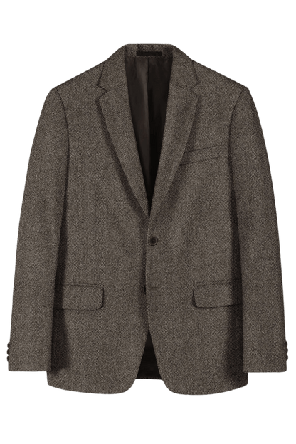 Brown Wool Double Vent Suit