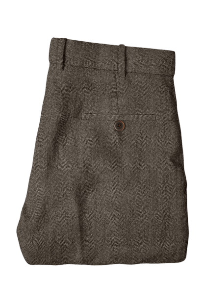 Brown Wool Double Vent Suit