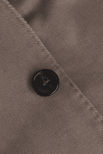 Brauner 2-teiliger Anzug mit 2 Knöpfen, reguläre Passform 