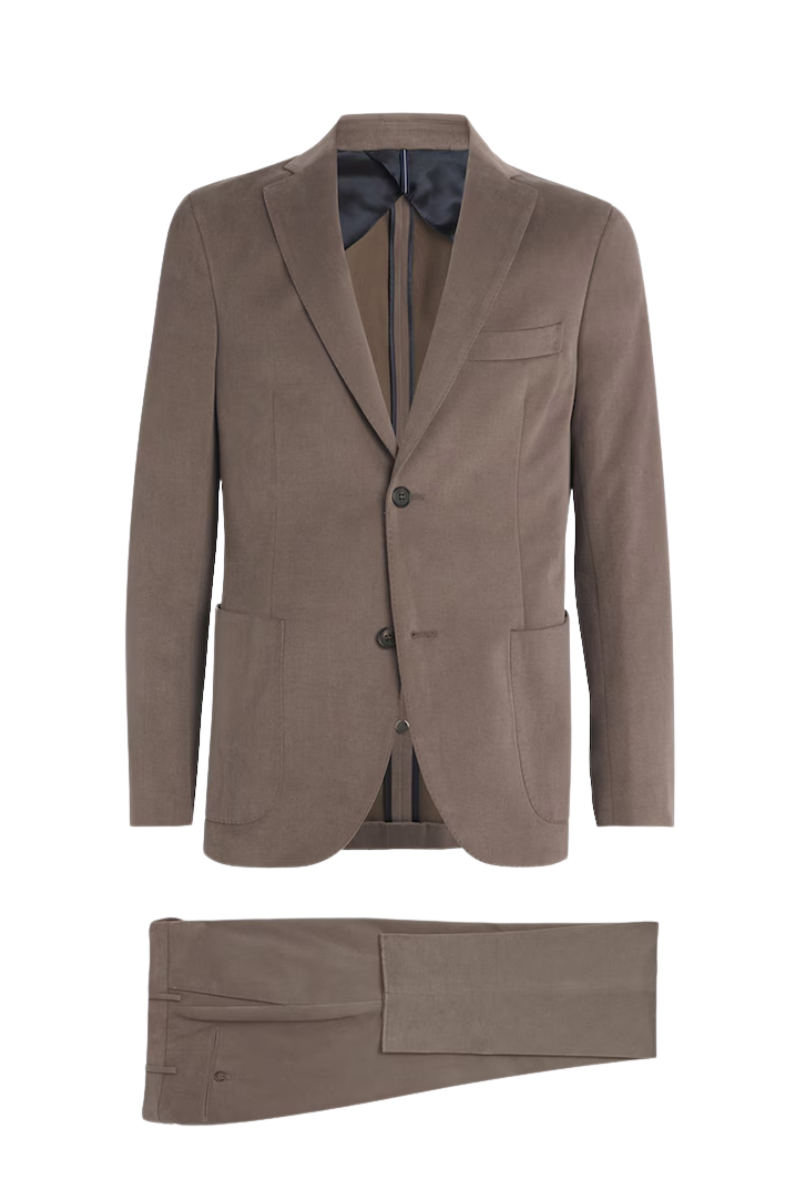 Brown Regular fit 2-Piece 2 Button Suit