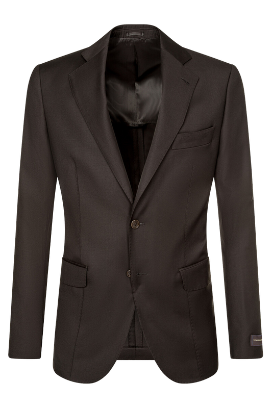 Dark Brown Regular fit 2 piece 2-Button Suit