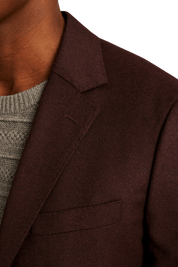 Burgundy Italian Linen Notch Lapel Suit