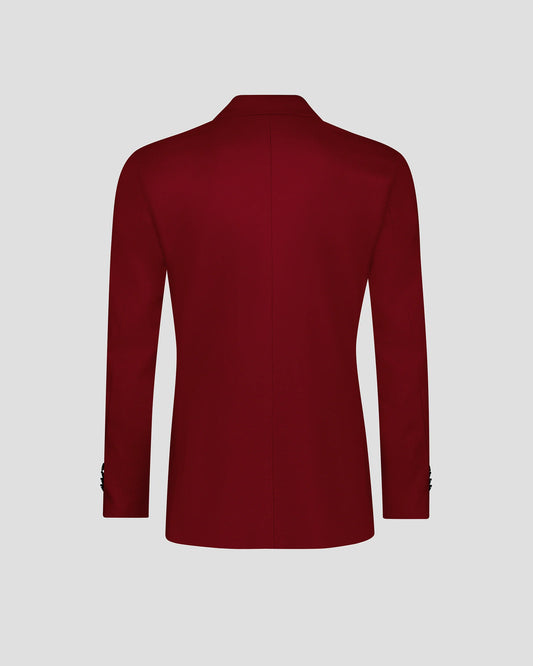 Classic Red 2-piece Peak Lapel double-breasted suit