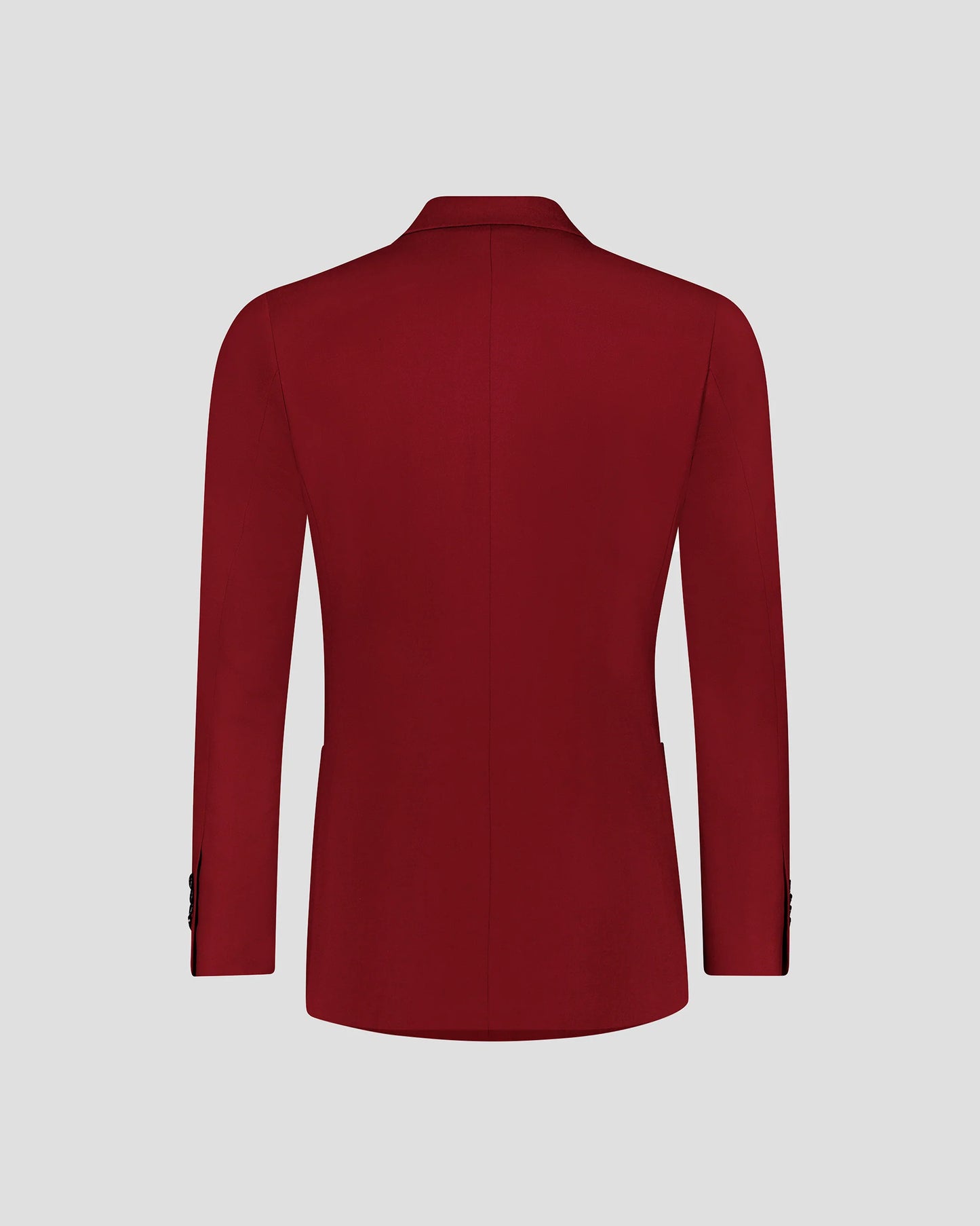 Red Notch Lapel Single-breasted Suit