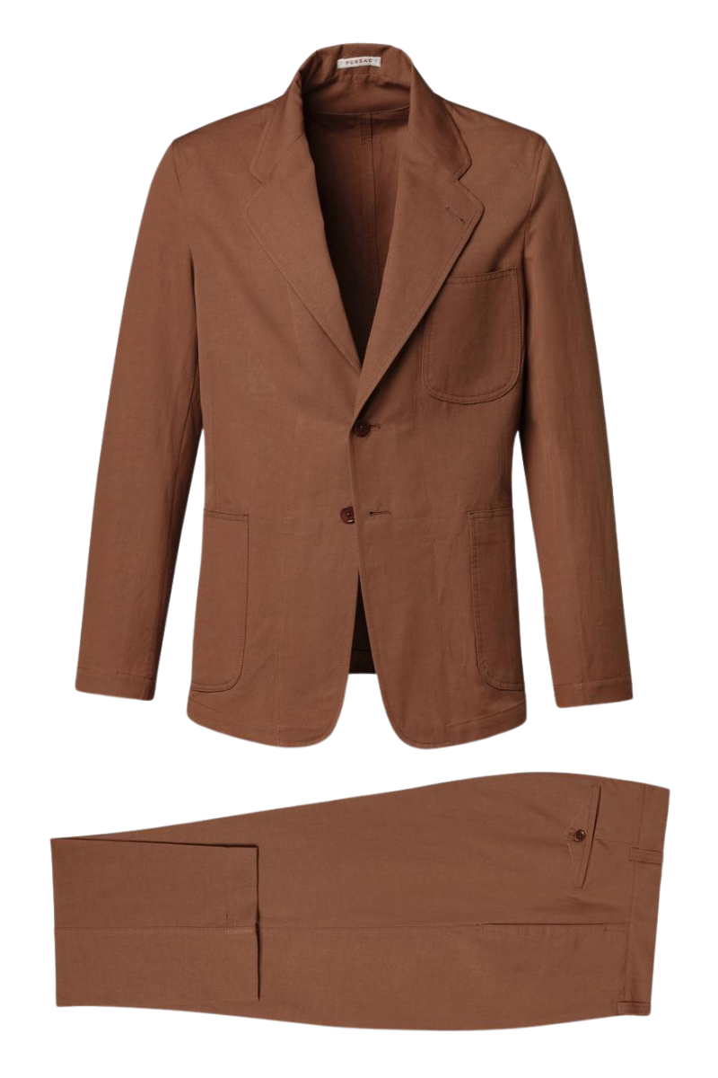 Camel Brown Slack 2 piece 2-Button Suit