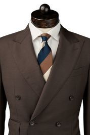 Dark Brown Classic Double Breast Suit