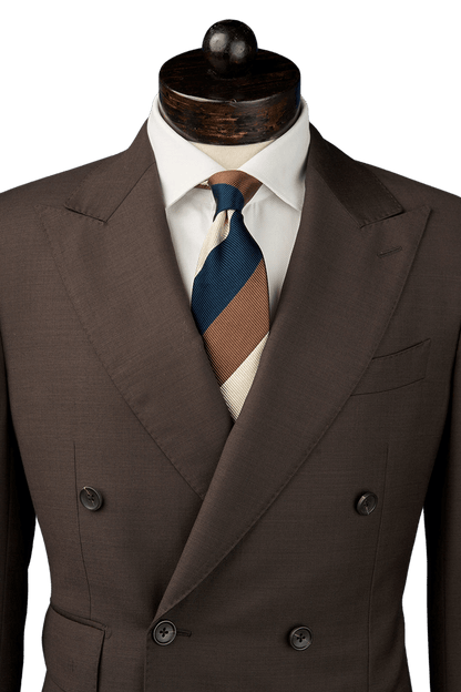 Dark Brown Classic Double Breast Suit