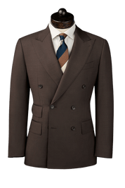 Dark Brown Classic Double Breast Suit