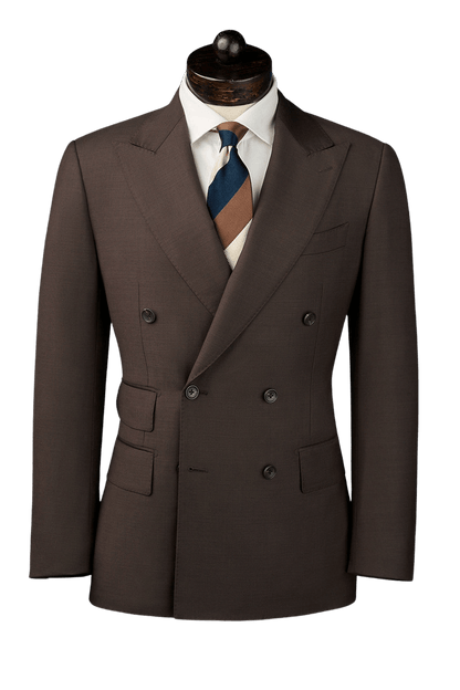 Dark Brown Classic Double Breast Suit