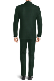 Dark Green Slim fit 3 piece 1-Button Suit