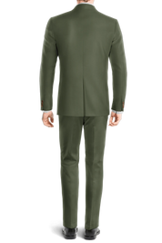 Dark Green Slim fit 3 piece 2-Button Suit