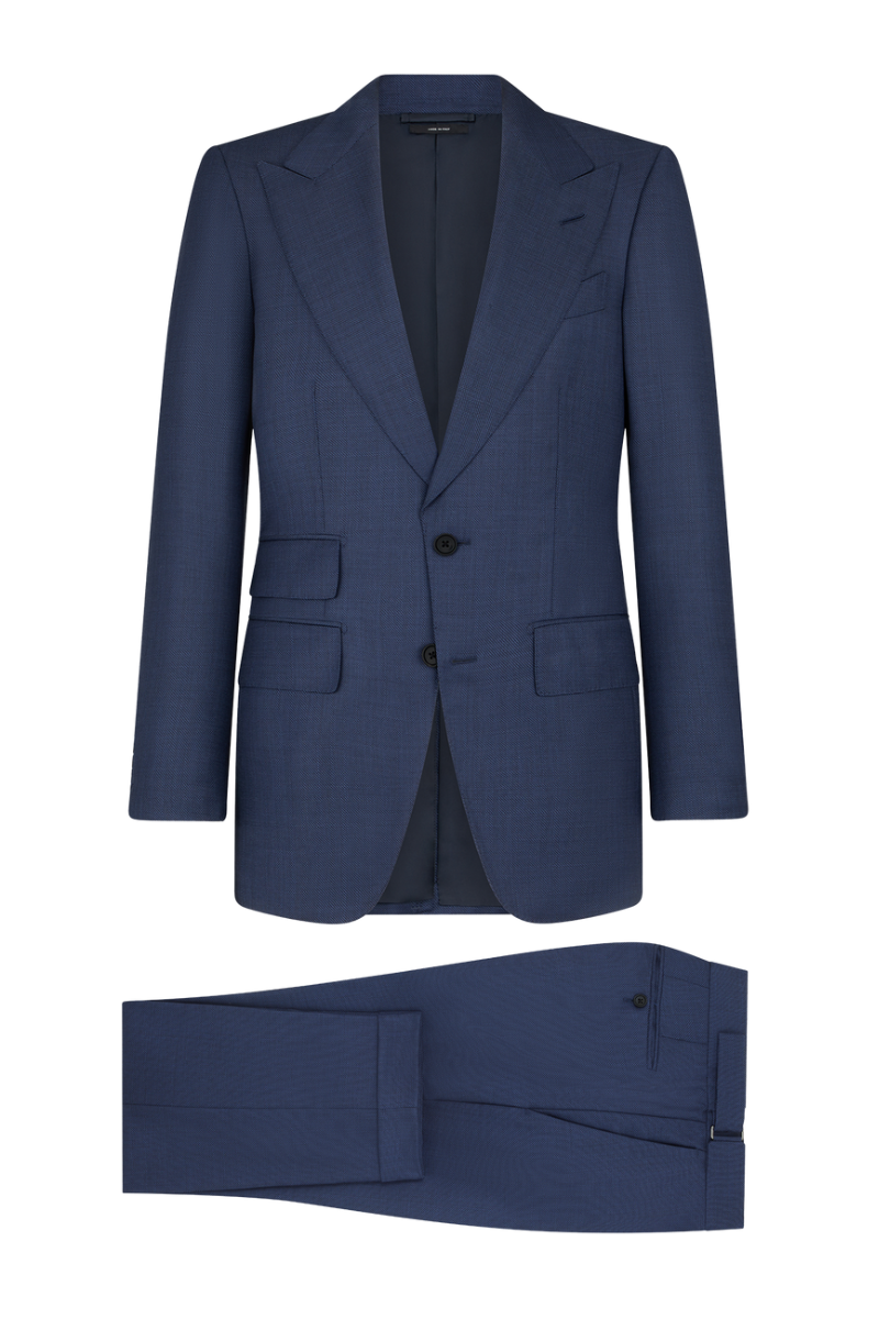 Demin Blue Slim fit 2 piece 2-Button Suit