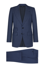 Demin Blue Slim fit 2 piece 2-Button Suit