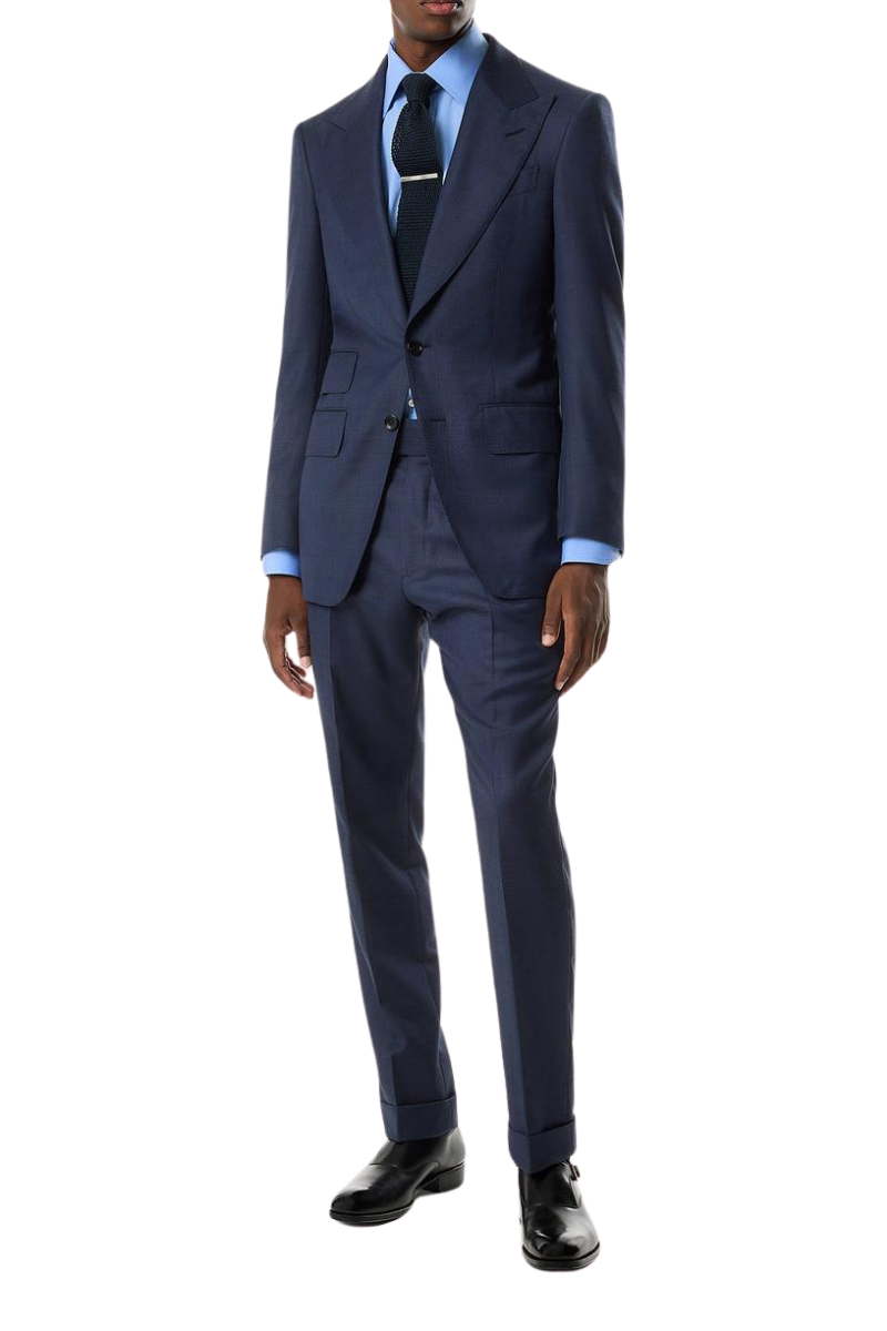 Demin Blue Slim fit 2 piece 2-Button Suit