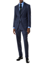 Demin Blue Slim fit 2 piece 2-Button Suit