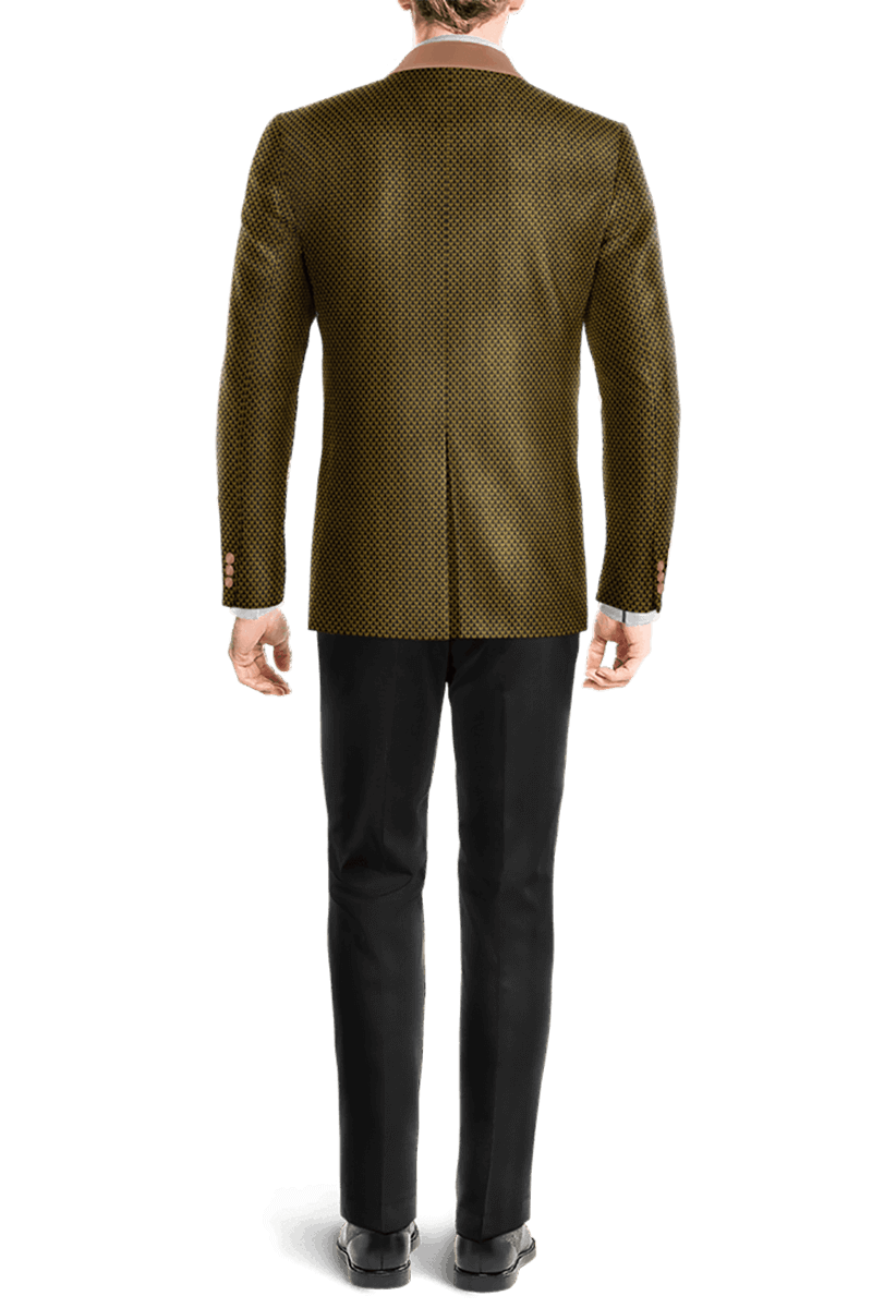 Gold Jacquard Suit