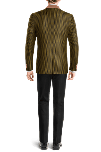 Gold Jacquard Suit