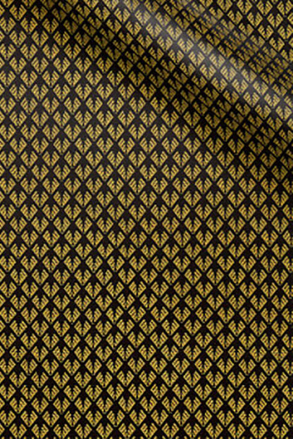 Gold Jacquard Suit