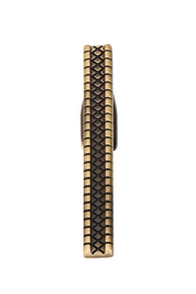 Golden Plaid Retro Modern Tie Bar