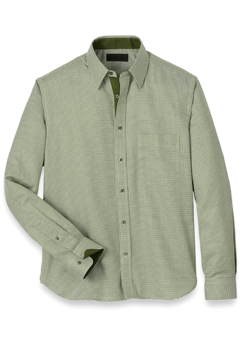 Green-Cotton-Houndstooth-Casual-Shirt.png