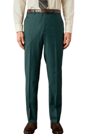 Green Half Canvas Notch Lapels Suit