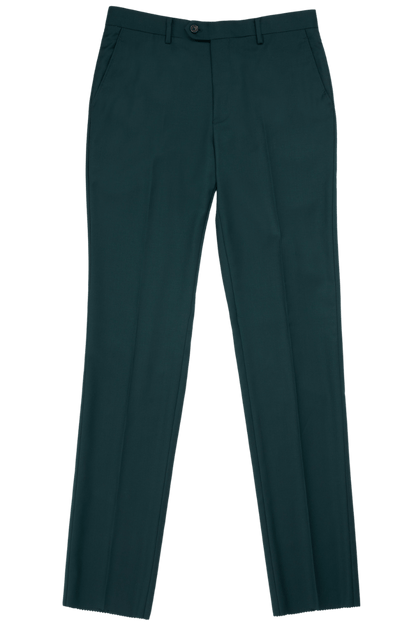 Green Half Canvas Notch Lapels Suit