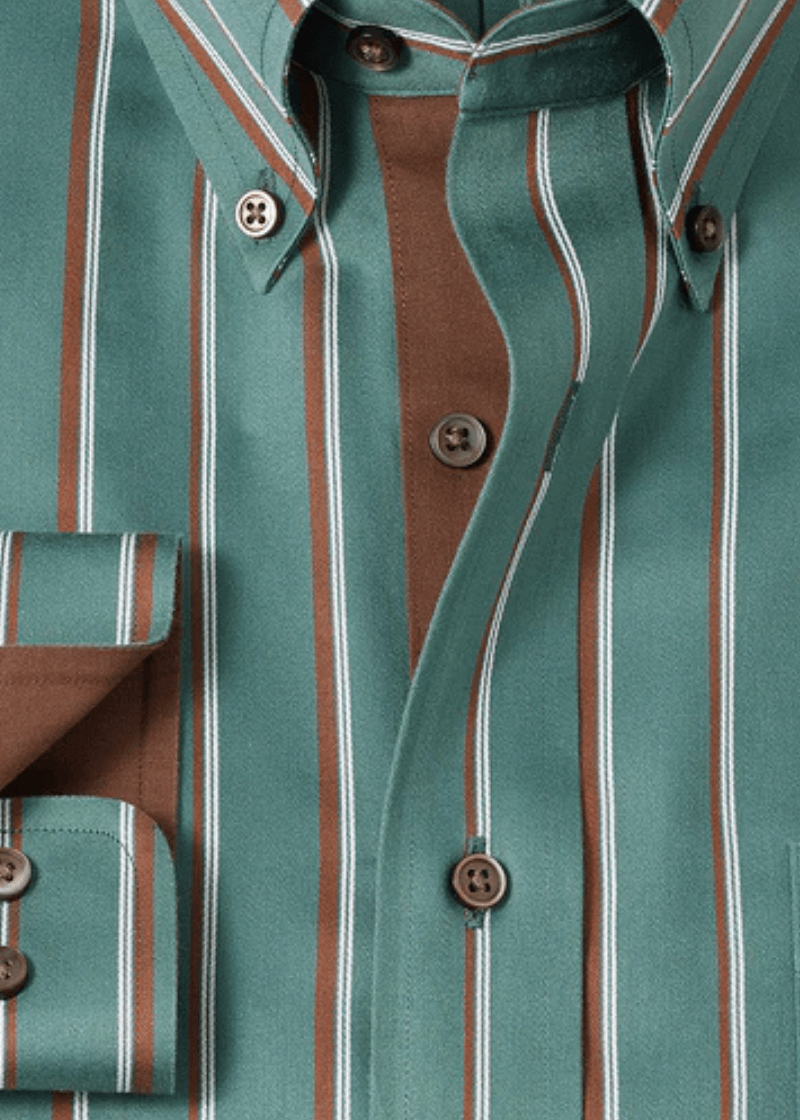 Green-Non-Iron-Cotton-Stripe-Casual-Shirt-Button.png