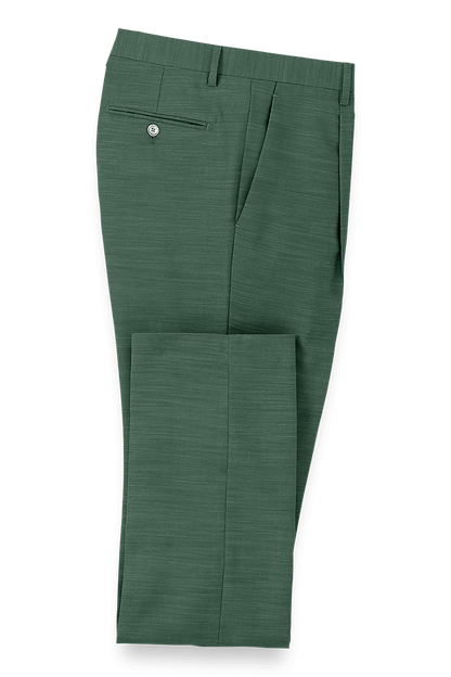 Green Performance Blend Single Breasted Peak Lapel Suit