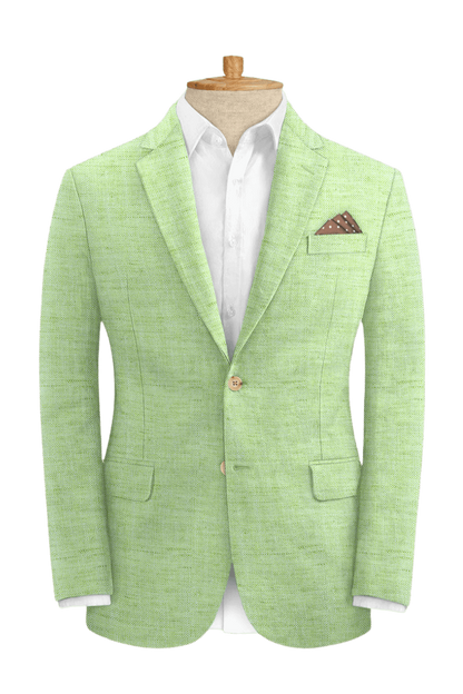 Green Vitality Linen Suit