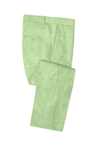 Green Vitality Linen Suit