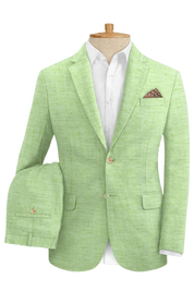 Green Vitality Linen Suit