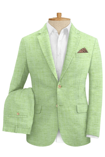 Green Vitality Linen Suit