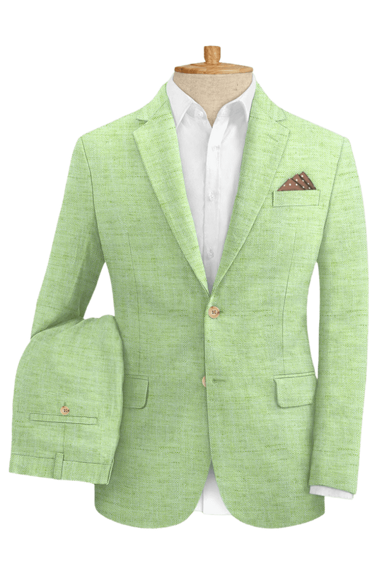 Green Vitality Linen Suit