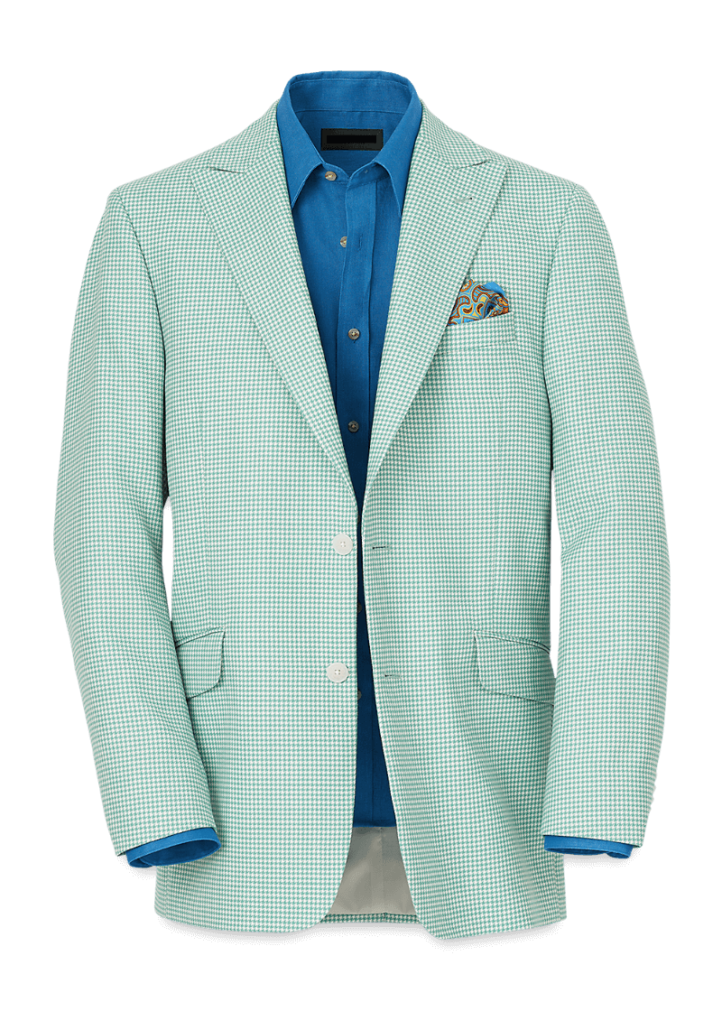 Green-White-Houndstooth-Wool-Single-Breasted-Peak-Lapel-Jacket.png