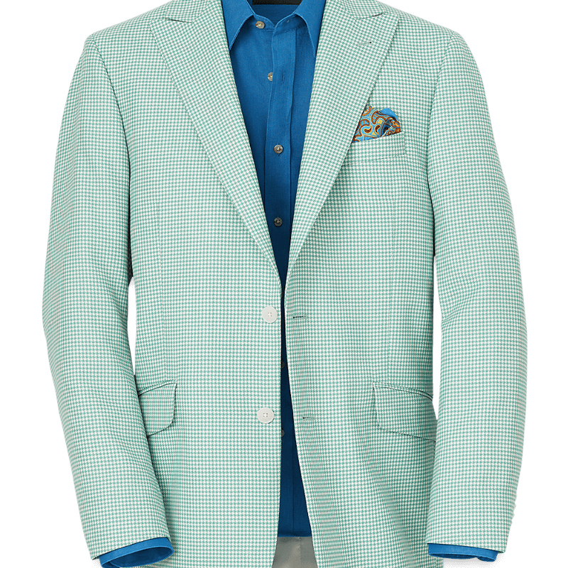 Green-White-Houndstooth-Wool-Single-Breasted-Peak-Lapel-Jacket.png