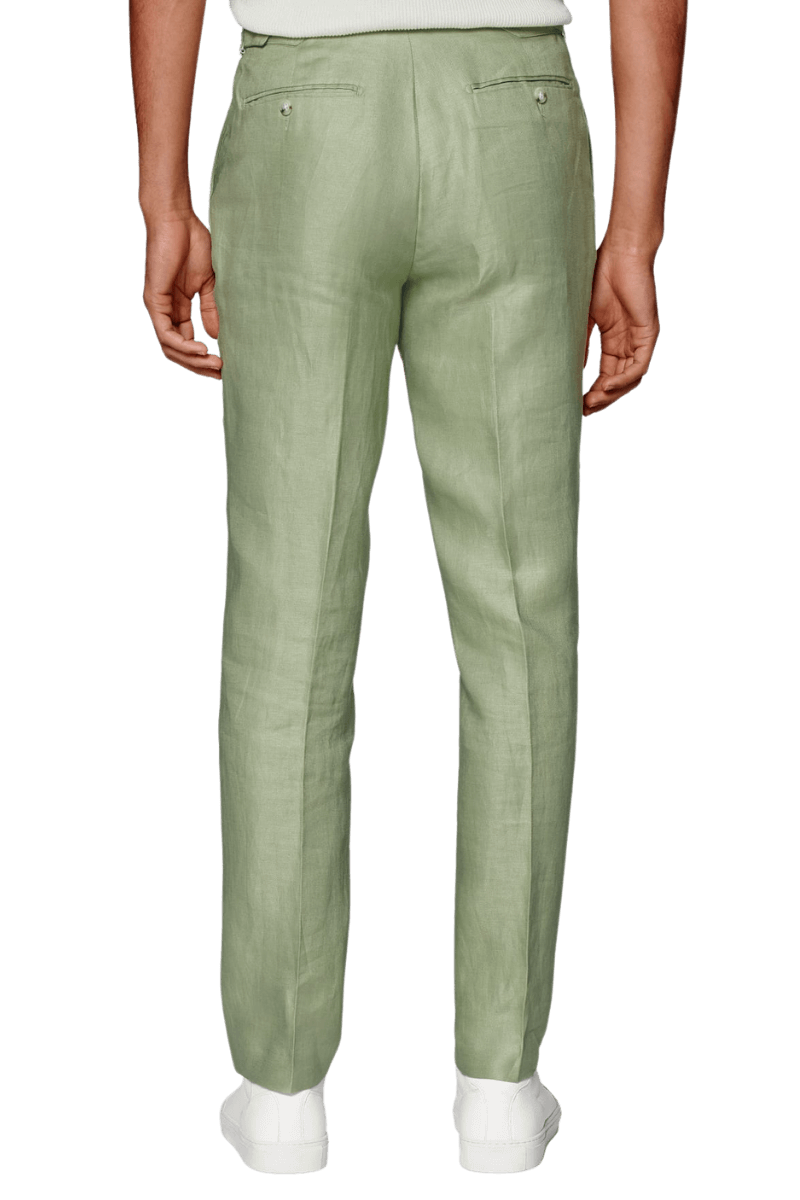 Green Wool Double Breasted 2-Piece Suit