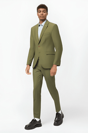 Green Slim Fit 2 piece 2-Button Suit