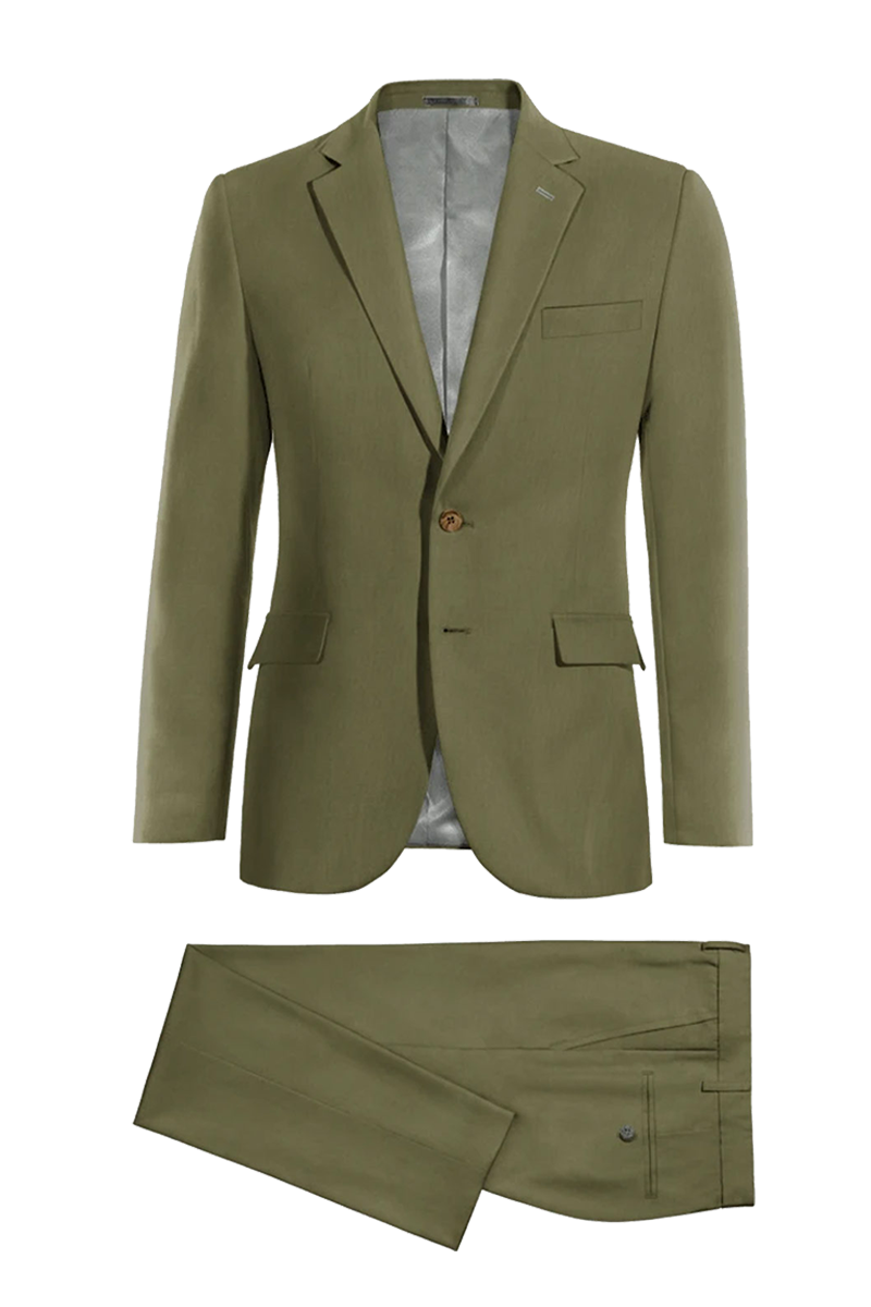 Green Slim Fit 2 piece 2-Button Suit