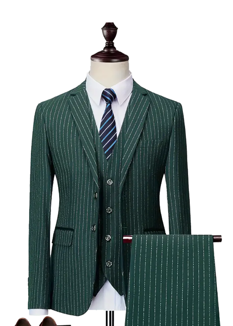 GreenSlimFitpinstripe3-Piece2Buttonsuit-3.png