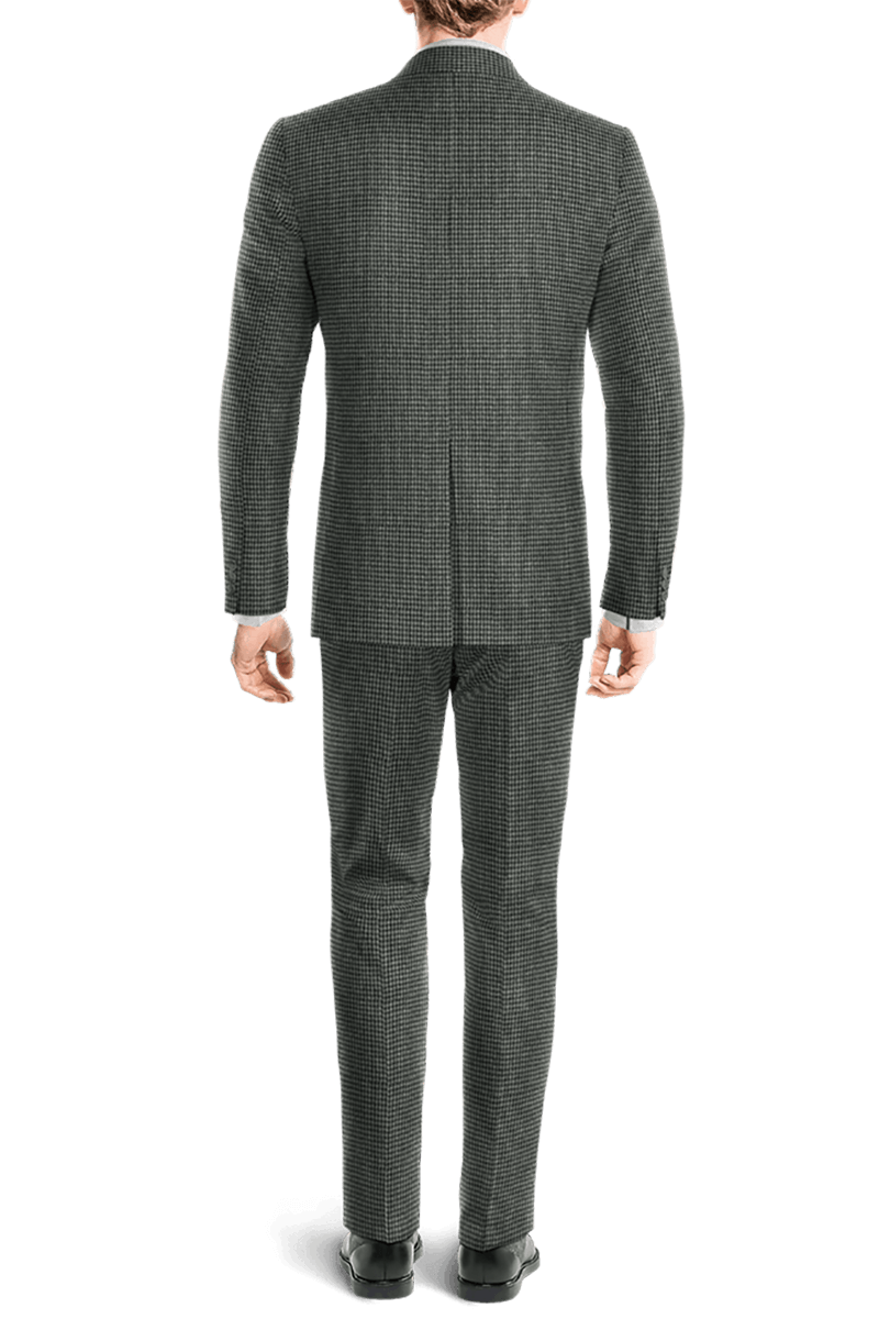 Grey Houndstooth Tweed 3-Piece Suit