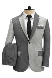 Grey Modern Fit Tweed Suit