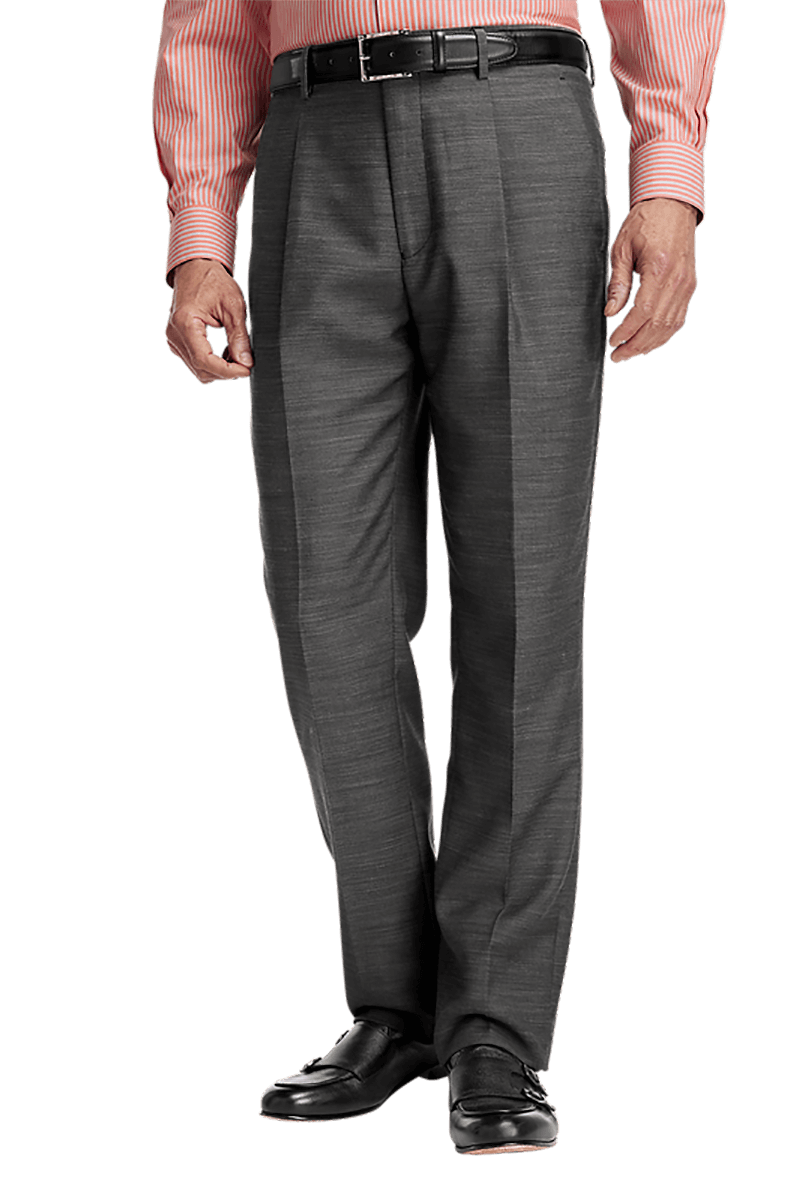 Grey Performance Blend Double Breasted Peak Lapel Suit