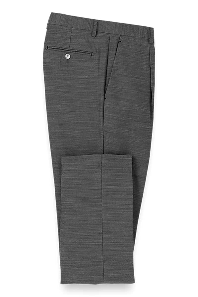 Grey Performance Blend Double Breasted Peak Lapel Suit