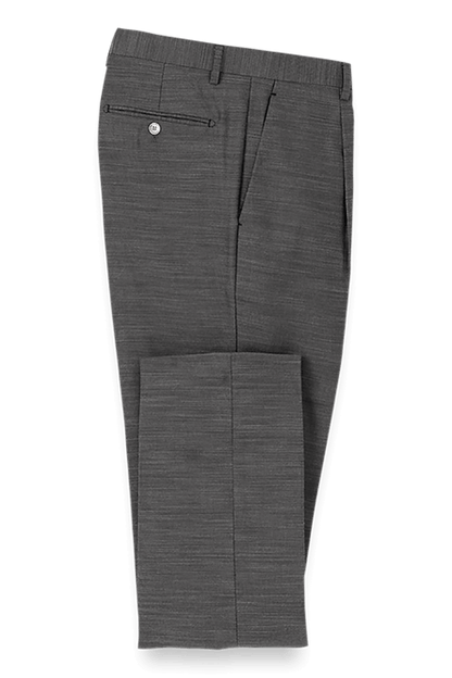 Grey Performance Blend Double Breasted Peak Lapel Suit