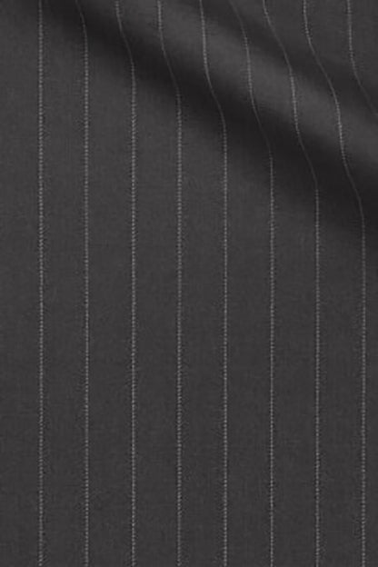 Grey Pinstripe Flannel Suit