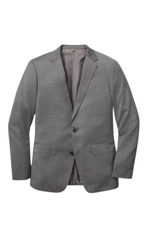 Ash Grey 2 Piece Notch Lapel 2-Button Suit