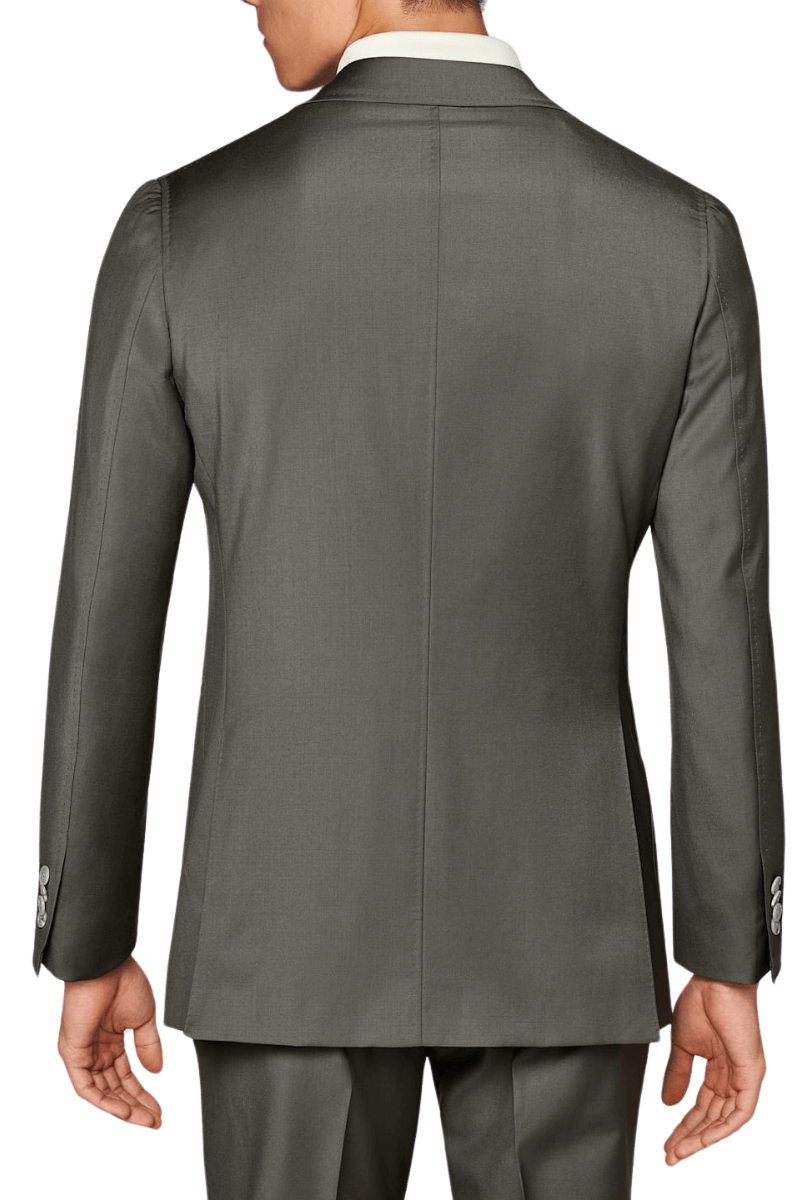 Grey Wool 2-Button Single Breasted Suit